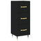 Dressoir 34,5x34x90 cm bewerkt hout zwart