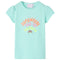 Kindershirt 128 lichtzeeblauw
