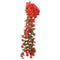 Kunstbloemslingers 3 st 85 cm rood