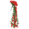 Kunstbloemslingers 3 st 85 cm rood