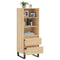 Hoge kast 40x36x110 cm bewerkt hout sonoma eiken
