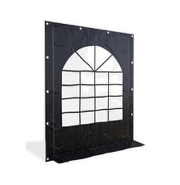 Partytent PVC Premium zijwand met raam & ritsen 2m - 2m hoog