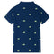 Kinderpoloshirt 116 marineblauw