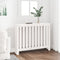 Radiatorombouw 108,5x19x84 cm massief grenenhout wit