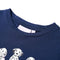 Kindershirt met hondenprint 116 marineblauw