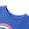Kindershirt 128 kobaltblauw
