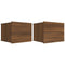 Nachtkastjes 2 st 40x30x30 cm bewerkt hout bruineikenkleurig