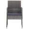 Tuinstoelen 4 st poly rattan antraciet