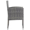 Tuinstoelen 4 st poly rattan antraciet