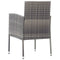 Tuinstoelen 4 st poly rattan antraciet