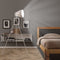 Vloerlamp E27 metaal wit
