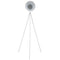 Vloerlamp E27 metaal wit