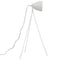Vloerlamp E27 metaal wit