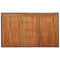 Tuintafel met houten blad 150x90x75 cm poly rattan grijs