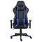 Gamestoel draaibaar PVC blauw