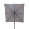 INOWA Zweefparasol 3x3 mtr Aluminum-lichtgrijs