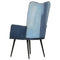 Fauteuil canvas denim patchwork