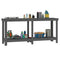 Werkbank 180x50x80 cm massief grenenhout grijs