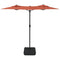 Parasol dubbel 316x240 cm terracottakleurig