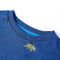 Kindertrui 104 gemleerd donkerblauw