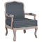 Fauteuil 64x64x90 cm fluweel donkergrijs
