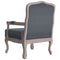 Fauteuil 64x64x90 cm fluweel donkergrijs