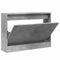 Schoenenkast 80x21x57 cm bewerkt hout betongrijs