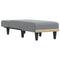 Chaise longue stof lichtgrijs