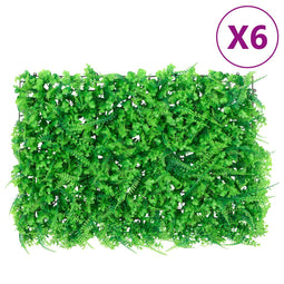 Hek met kunstvarenblad6 st 40x60 cm groen