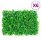 Hek met kunstvarenblad6 st 40x60 cm groen