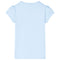 Kindershirt fiets 128 lichtblauw