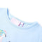 Kindershirt fiets 128 lichtblauw
