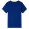 Kindershirt met korte mouwen 140 donkerblauw