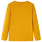 Kindershirt met lange mouwen 92 okerkleurig