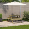 Picknicktafel 105x134x75 cm gempregneerd grenenhout
