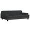 Kinderbank 90x53x30 cm fluweel zwart