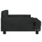 Kinderbank 90x53x30 cm fluweel zwart