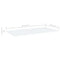 Wandschappen 4 st 80x20x1,5 cm spaanplaat wit
