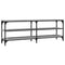Tv-meubel 140x30x50 cm bewerkt hout grijs sonoma eikenkleurig
