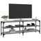 Tv-meubel 140x30x50 cm bewerkt hout grijs sonoma eikenkleurig
