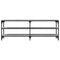 Tv-meubel 140x30x50 cm bewerkt hout grijs sonoma eikenkleurig