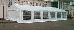 Classic Plus Feest-tent PVC 4x10x2 mtr in Wit