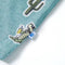 Kindershirt 140 gemleerd lichtgroen