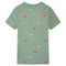 Kindershirt met korte mouwen 92 kakikleurig