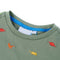 Kindershirt met korte mouwen 92 kakikleurig