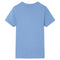 Kindershirt 116 middenblauw