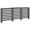 Radiatorombouw 210x21x85 cm massief grenenhout grijs