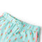 Kindershort met trekkoord ijsjesprint 92 lichtmintkleurig