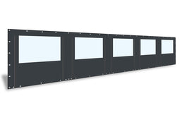 PVC zijwand raam en ritsen 10m breed-250cm hoog-kies je kleur