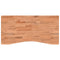 Bureaublad 100x(45-50)x1,5 cm massief beukenhout